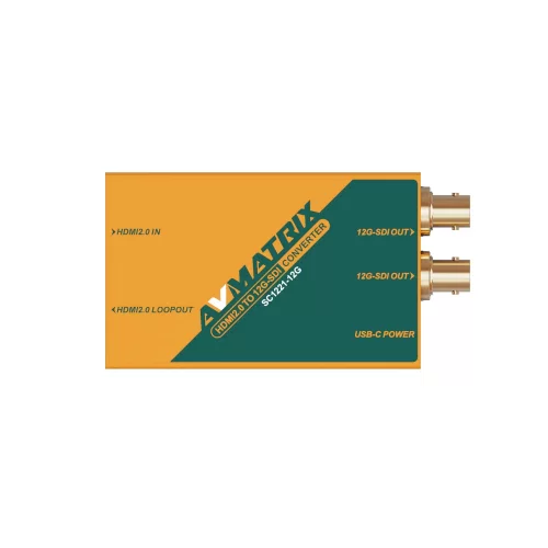 AVMATRIX SC1221-12G Конвертер 4K60 HDMI2.0 в 12G-SDI