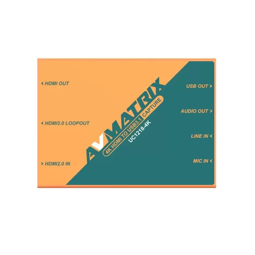 AVMATRIX UC1218-4K Устройство видеозахвата HDMI USB