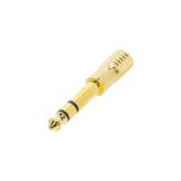 Adam Hall K4AMF3JM3GOLD Адаптер TRS (jack) stereo 3.5 mm (F) - TRS (jack) stereo 6.3 mm (M)