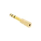 Adam Hall K4AMF3JM3GOLD Адаптер TRS (jack) stereo 3.5 mm (F) - TRS (jack) stereo 6.3 mm (M)