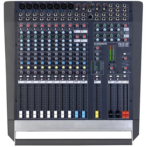 Allen & Heath PA12-CP 12-канальный активный микшер, 2x500 Вт.