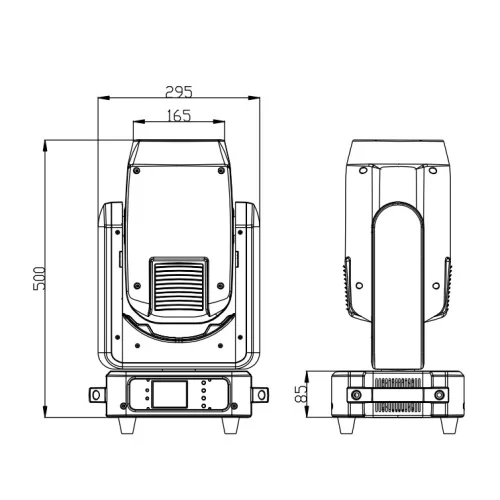 Amixled BEAM 9R Вращающаяся голова Beam, 260 Вт., лампа NEOLUX (Osram)