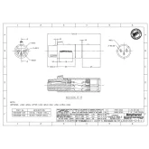 Amphenol AC3F3MBW Переходник-адаптер XLR-папа (male) 3pin - XLR-мама (female) 3pin