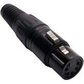 Anzhee XLR-5-F Black 5-контактный кабельный разъем XLR мама