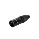 Anzhee XLR-5-M Black 5-ти контактный кабельный разъем XLR папа