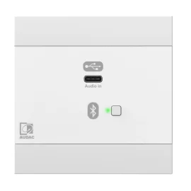 Audac NWP400/W Настенная панель, Bluetooth, Dante/AES67