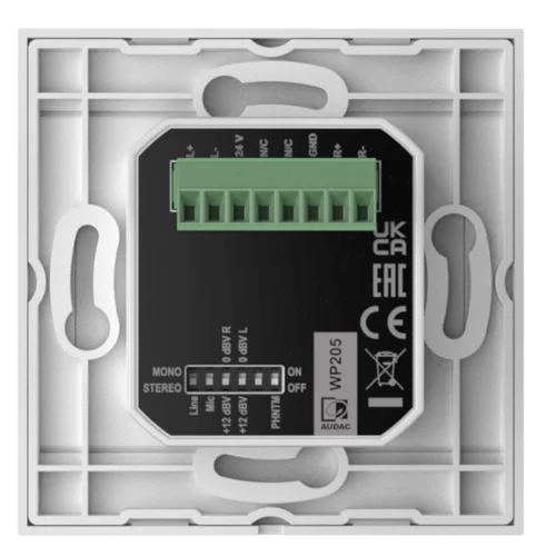 Audac WP205/W Настенная панель подключения