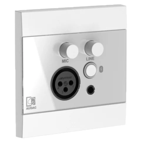 Audac WP225/W Настенная панель подключения Bluetooth