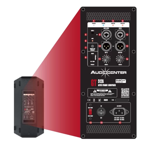 Audiocenter GT510A Активная АС, 1100 Вт., 10"