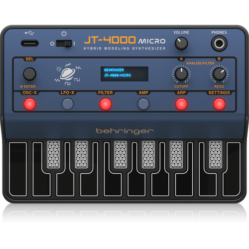 Behringer JT-4000 Micro 4-голосый портативный синтезатор