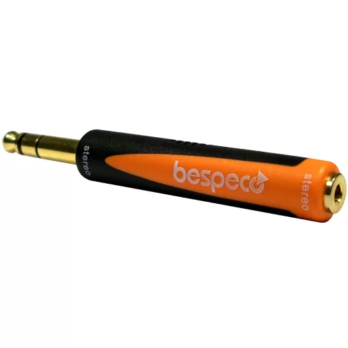 Bespeco SLAD210 Переходник 6.3 мм stereo Jack папа / 3.5 мм stereo jack мама