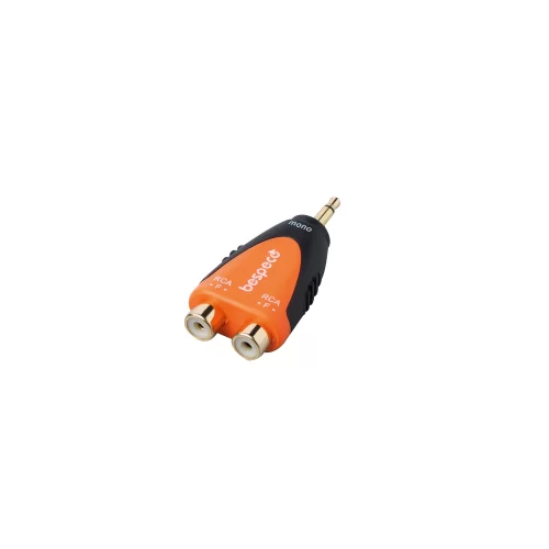 Bespeco SLAD375 Переходник 3,5 mm mono jack / 2x RCA F