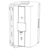 Biamp EX-S10-UB-W Настенная АС, 30/60/120 Вт.-100 В; 300 Вт. - 8 Ом., 10", IP54