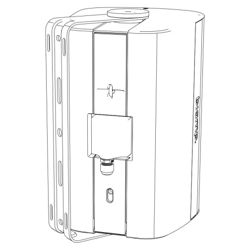 Biamp EX-S10-UB-W Настенная АС, 30/60/120 Вт.-100 В; 300 Вт. - 8 Ом., 10", IP54