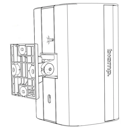 Biamp EX-S8-UB-W Настенная АС, 20/40/80 Вт.-100 В; 250 Вт. - 8 Ом., 8", IP54