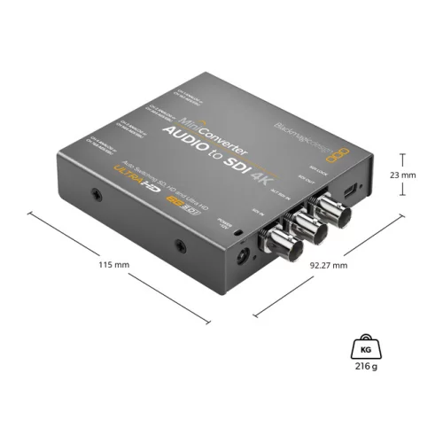 Blackmagic Mini Converter - Audio to SDI 4K Конвертер