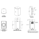 Bose DesignMax DM10S-SUB White Трансляционный сабвуфер, 40/80/150 Вт., 70/100 В, 10"