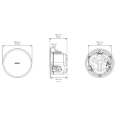 Bose DesignMax DM3C White Встраиваемая АС, 6/12/25 Вт., 70/100 В, 3,5", пара