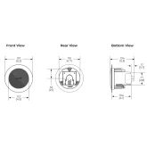 Bose FreeSpace 3 Flush-Mount Satellites White Встраиваемая АС, 12 Вт., 70/100 В, 2,5", пара