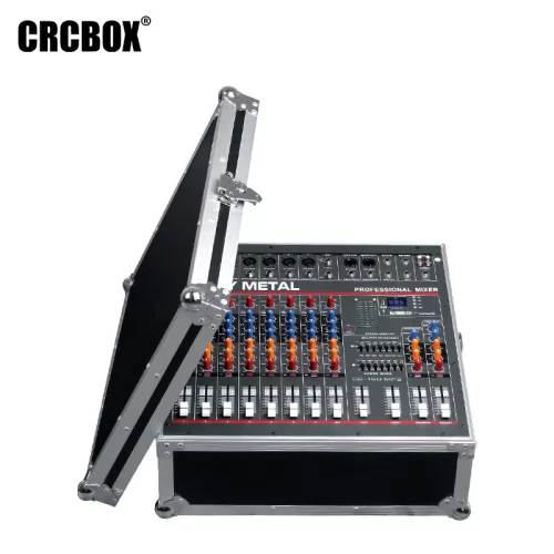 CRCBOX CB-180 8-канальный активный микшерный пульт, 2х500Вт., MP3