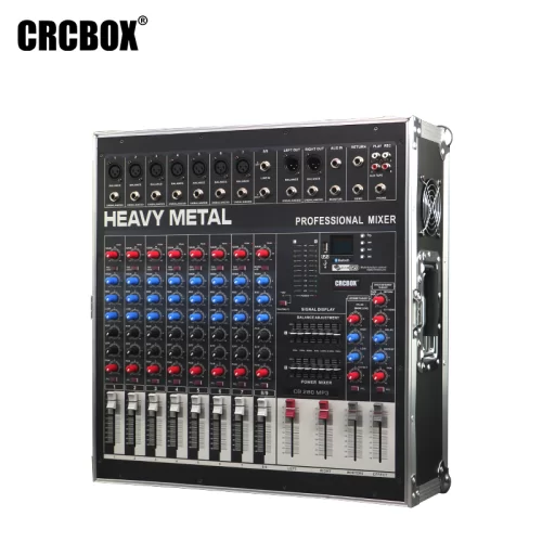 CRCBOX CB-280 8-канальный активный микшерный пульт, 2х700Вт., MP3