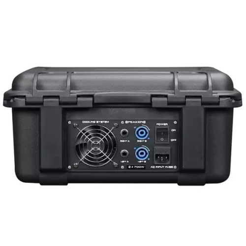 CRCBOX CB-750 8-канальный активный микшерный пульт, 2х750Вт., MP3, Bluetooth, FX