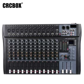 CRCBOX MR-120S 12-канальный микшерный пульт, FX, MP3, Bluetooth