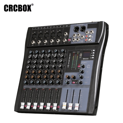 CRCBOX MR-60S 6-канальный микшерный пульт, FX, MP3, Bluetooth