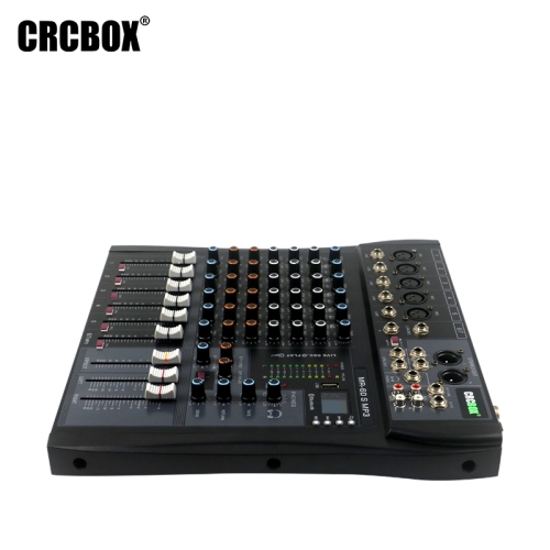 CRCBOX MR-60S 6-канальный микшерный пульт, FX, MP3, Bluetooth