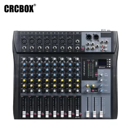 CRCBOX MR-80S 8-канальный микшерный пульт, FX, MP3, Bluetooth