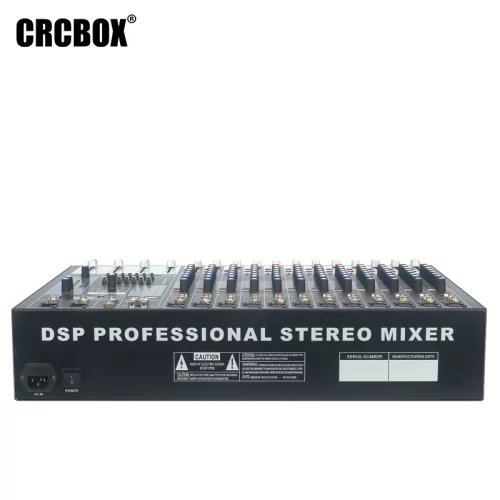 CRCBOX MR-8312 12-канальный микшерный пульт, FX, MP3, Bluetooth