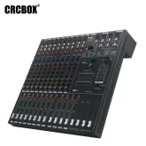 CRCBOX MR-9312 12-канальный микшерный пульт, FX, MP3, Bluetooth