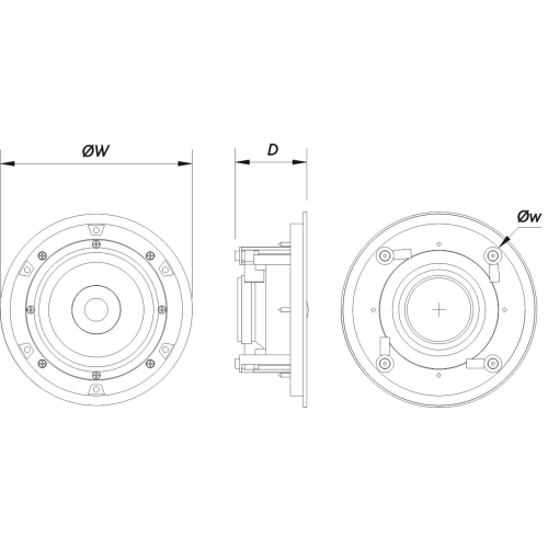 DAS Audio DECO-5 Потолочная АС, 8 Ом., 20 вт., 5 дюймов