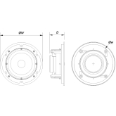 DAS Audio DECO-6 Потолочная АС, 8 Ом., 40 Вт., 6,25 дюймов