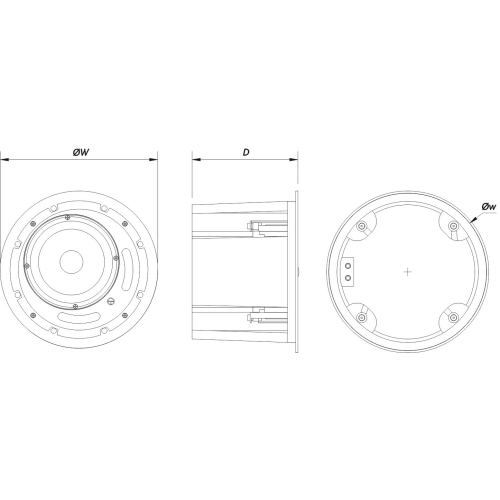 DAS Audio DECO-6-TB Потолочная АС, 5-10-15 Вт., 6,25 дюймов