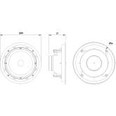 DAS Audio DECO-8 Потолочная АС, 8 Ом., 60 Вт., 8 дюймов