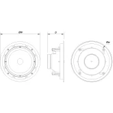 DAS Audio DECO-8 Потолочная АС, 8 Ом., 60 Вт., 8 дюймов