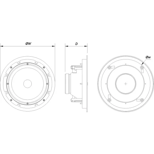 DAS Audio DECO-8 Потолочная АС, 8 Ом., 60 Вт., 8 дюймов