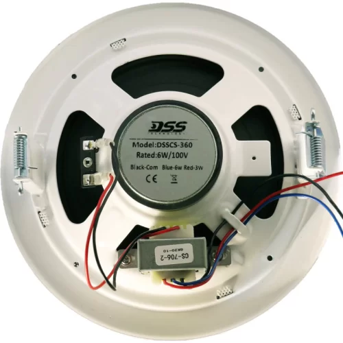 DSSCS-360 Потолочный громкоговоритель, 5 дюймов, 1,5/3/6 Вт.