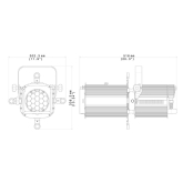 DTS PROFILO 500 Z 20-40 Театральный профильный прожектор, 500 Вт., Zoom