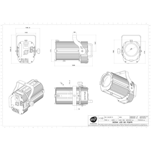 DTS SCENA LED 80 FC BLACK Театральный прожектор, 80 Вт., RGBW, Zoom