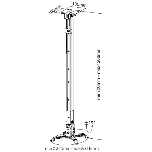Digis DSM-2L Крепление потолочное для проектора