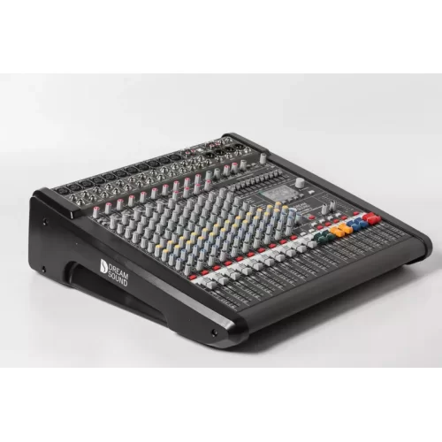 DreamSound DSA-1000-3 14-канальный активный микшерный пульт, 2х1000 Вт.