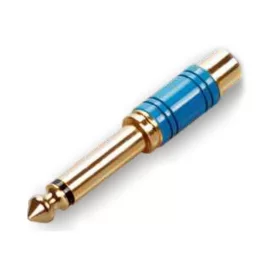 ECO RA065 Blue Переходник, RCA Female - 6,3mm mono Jack Male