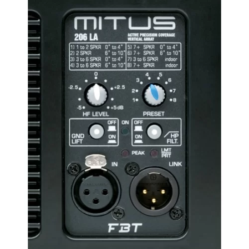 FBT Mitus 206LA Активная АС, 900 Вт., 2x6,5 дюймов