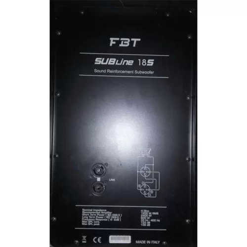 FBT SubLine 18S Пассивный сабвуфер, 1200 Вт., 18"