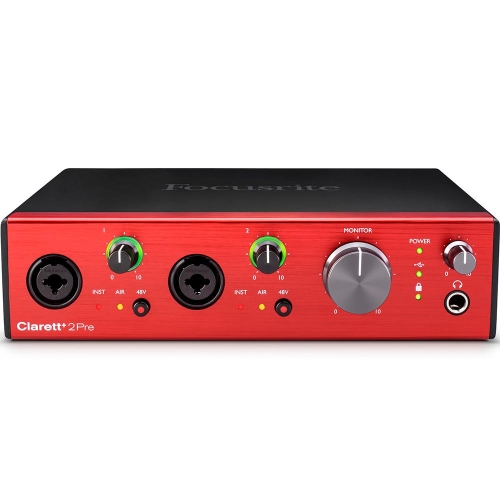 Focusrite Clarett+ 2Pre Аудиоинтерфейс USB, 10x4