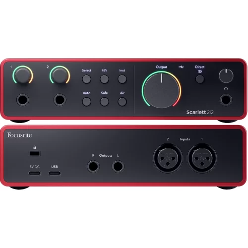 Focusrite Scarlett 2i2 4th Gen Аудиоинтерфейс USB, 2х2