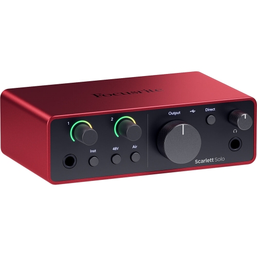 Focusrite Scarlett Solo 4th Gen Аудиоинтерфейс USB, 2х2