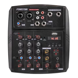 Fonestar MIX-4LIVE 4-канальный микшер, MP3, Bluetooth, REC